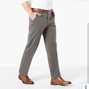 Big & Tall Dockers Smart 360 FLEX Classic-Fit Workday Khaki Pants in Light Gray